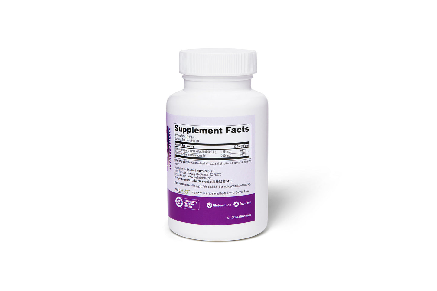 Vitamin D3+K2 (5,000 IU)