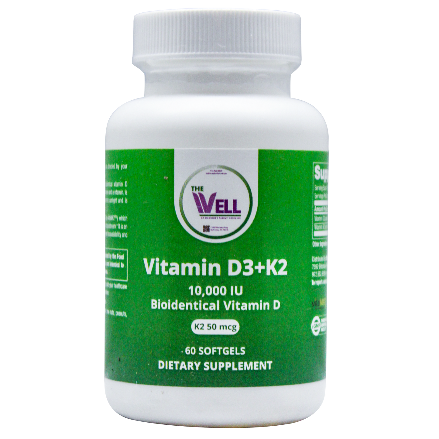 Vitamin D3+K2 (10,000 IU)